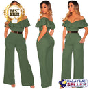 idrop Women's Falbala Summer Jumpsuit