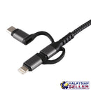 idrop 3 IN 1 Cast - Phone to HDTV Cable [ Lightning / Micro / Type C / HDTV ]