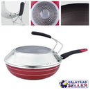 idrop DUSHITAITAI 34CM Cooking Frying Pan with Lid Cover and Handle