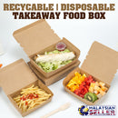 idrop [ 20pcs ] Plain Brown Lunch Box Use Paper [ LARGE / MEDIUM ][ 253gsm + ISPE ]