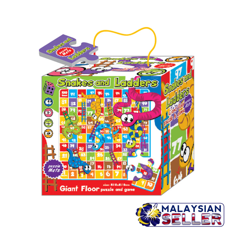 idrop Snakes and Ladders Puzzle Mat Giant Floor Puzzle & Game