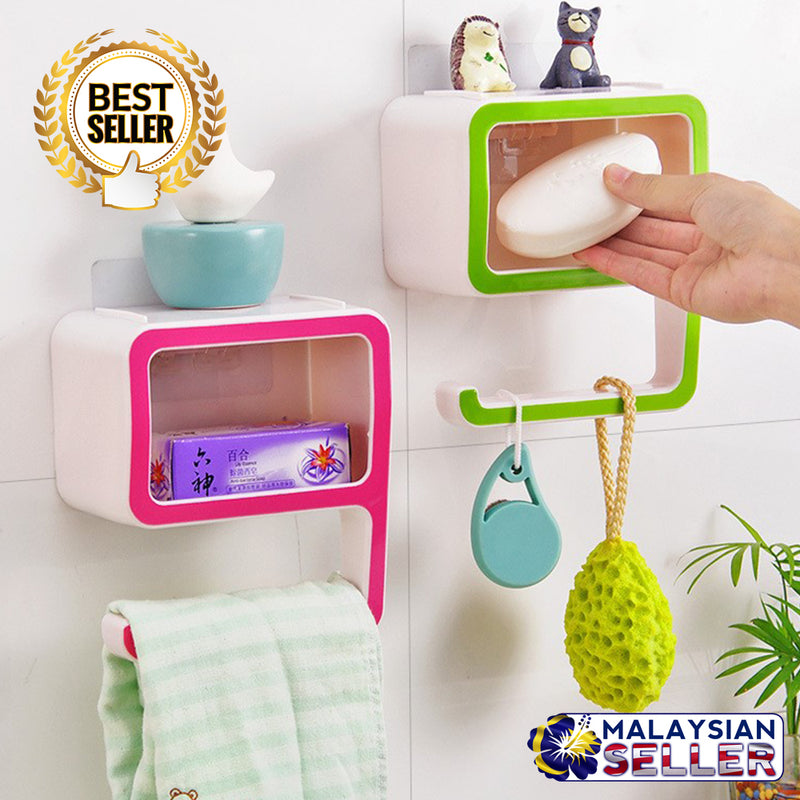 idrop  NINE [ 9 ] Toilet Bathroom Wall Mounted Storage Shelf Rack