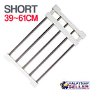 idrop Extendable Telescopic Hanging Shelf Rack Storage Rail Mount