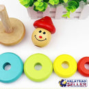 idrop MUSHROOM HEAD - Baby Toddler Wooden Stacking Tumbler Toy