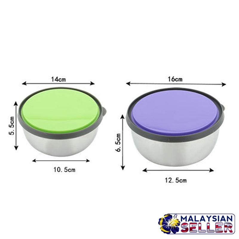 idrop Stainless Steel Food Packing Portable Bowl [ 14&16CM ]