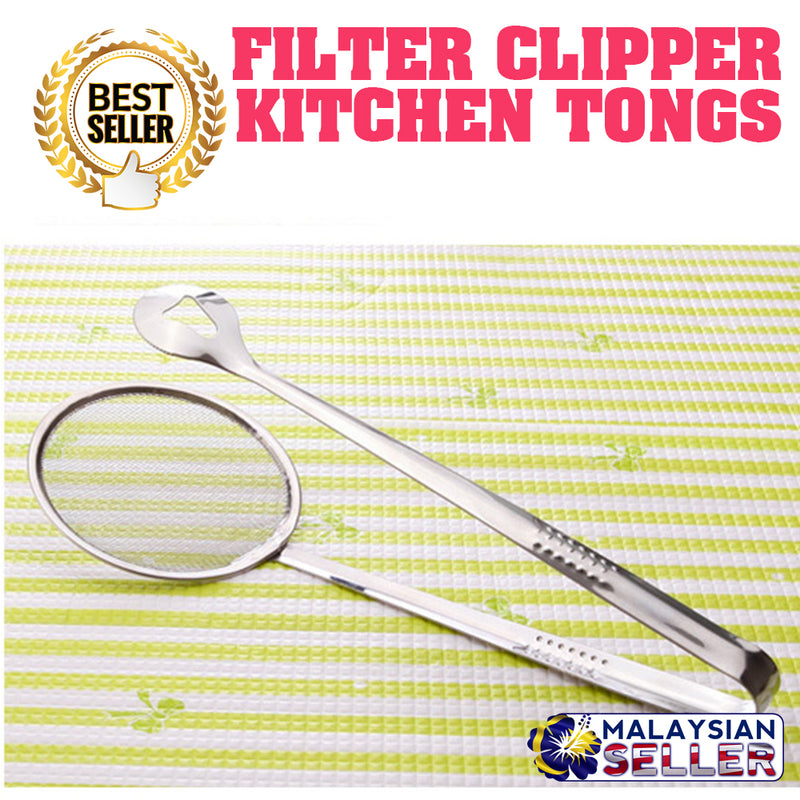 idrop FILTER CLIPPER - Kitchen Cooking Frying Tongs
