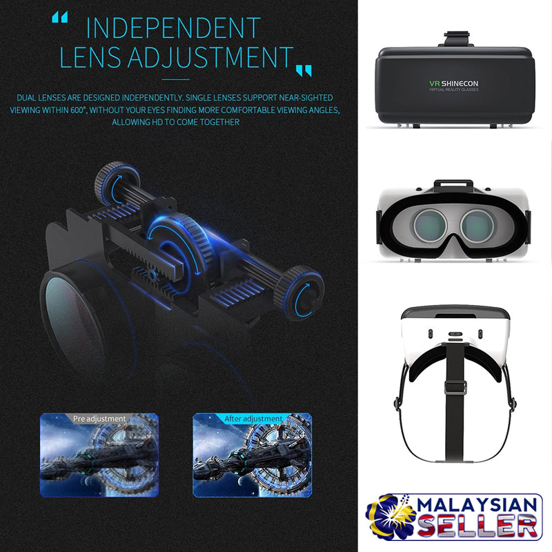 idrop VR SHINECON SC-G06  - Virtual Reality 3D Goggle Smartphone Mount