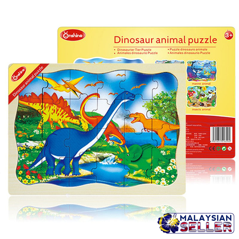 idrop WOOD PUZZLE - Transport / Ocean / Dinosaur / Insects Puzzle Toy