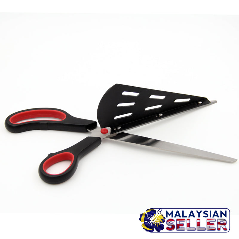idrop Pizza Scissors with detachable pizza serving plate