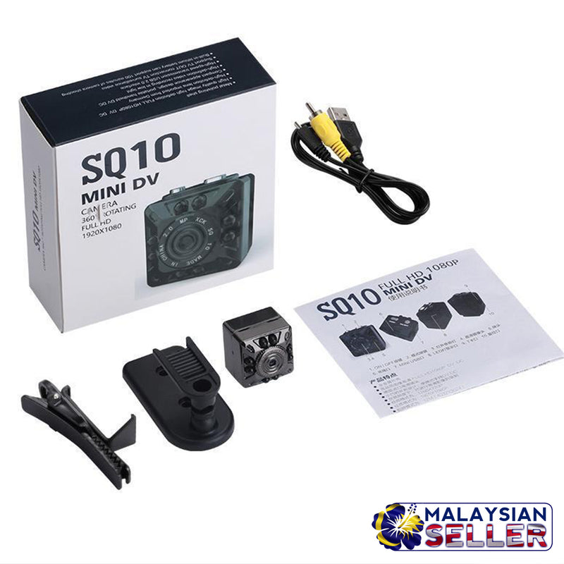 idrop SQ10 Mini DV Full HD Camera 1080P / 720P Video + Night Vision