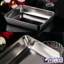 idrop SERVING TRAY - Rectangular Food / Utility Tray Pan [ 26x20x5cm ]