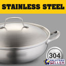 idrop 32CM Stainless Steel Kitchen Soup Cooking Pot