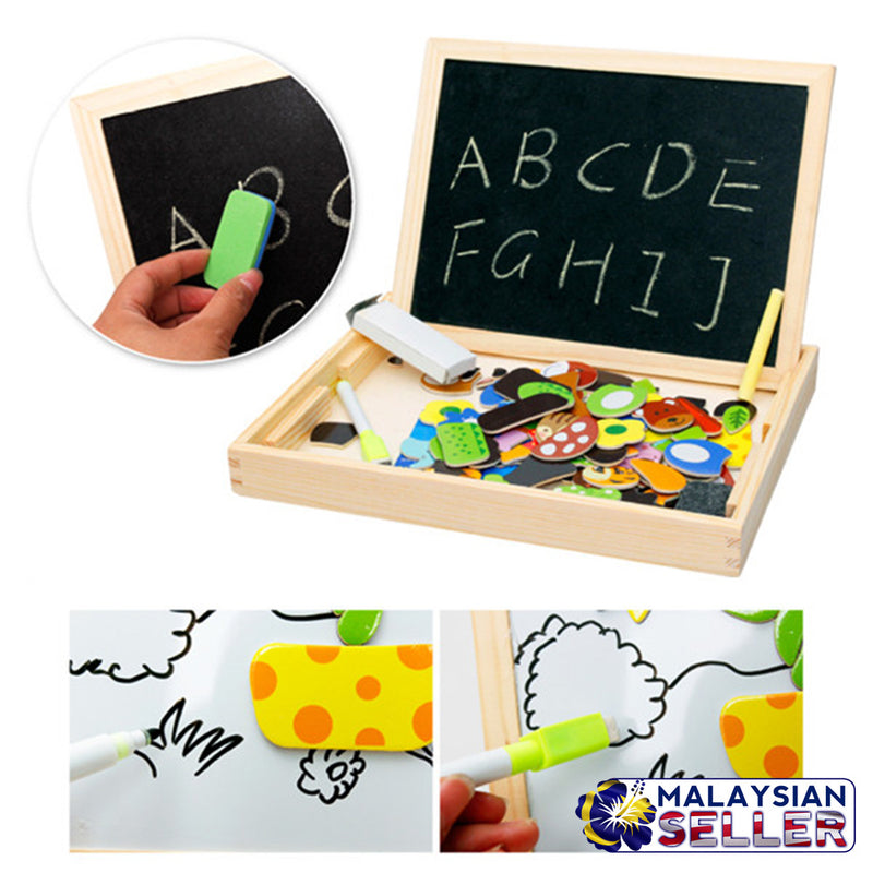 idrop Children Interactive Drawing & Playing Magnetic White & Black Board