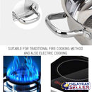 idrop 32CM Kitchen Cooking Hot Pot with Glass Lid