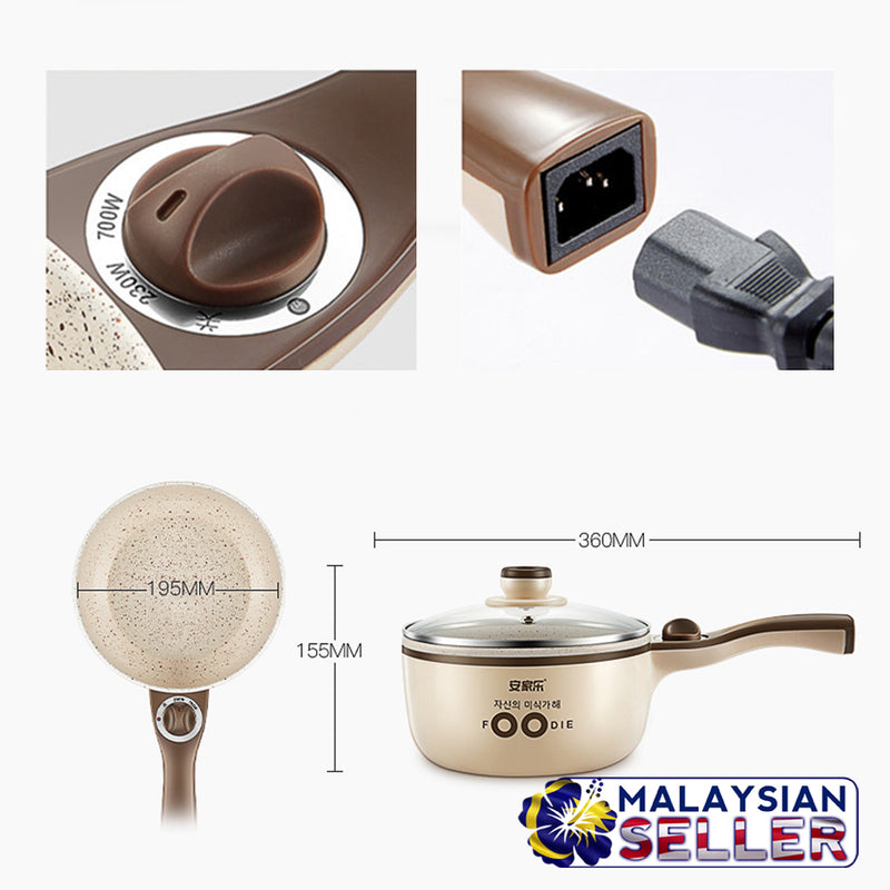 idrop FOODIE Ceramic Coating Mini Electric Cooker Pot - AJL-G15B