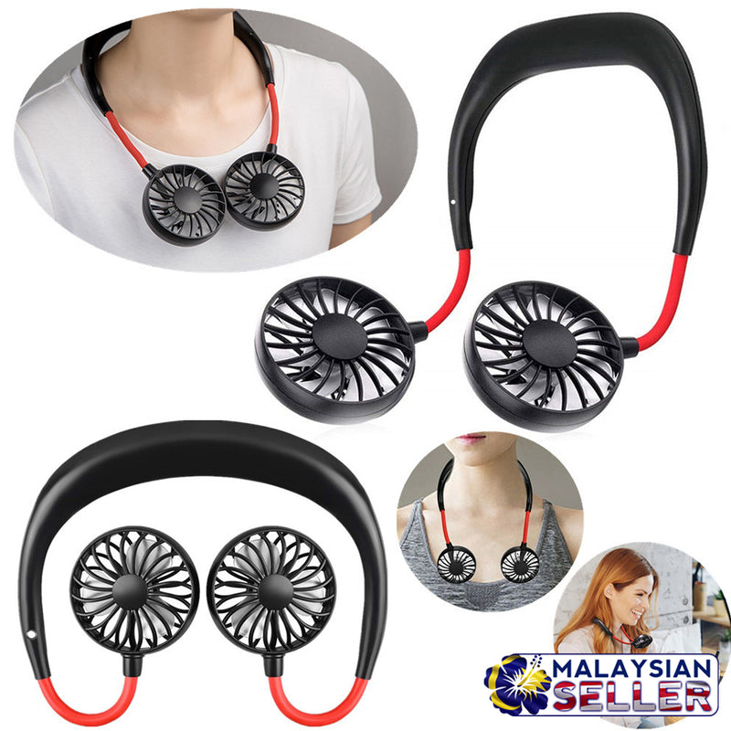 idrop NECKBAND FAN - Wearable Neck Hanging USB Cooling Mini Fan