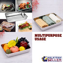 idrop SERVING TRAY - Rectangular Food / Utility Tray Pan [ 26x20x5cm ]