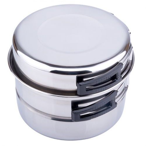 Portable Stainless Steel Outdoor Camping Pot