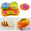 idrop Cutting Fruit Vegetable Toy Pretend Play House Cooking Set for Kids Children