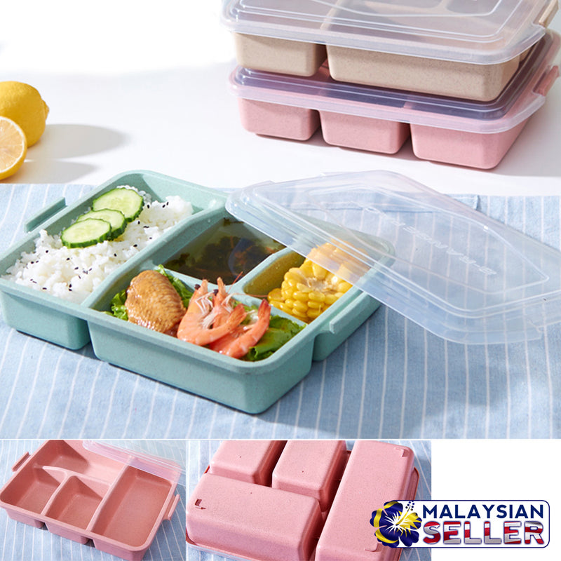 idrop Portable Wheat Straw Lunch Box