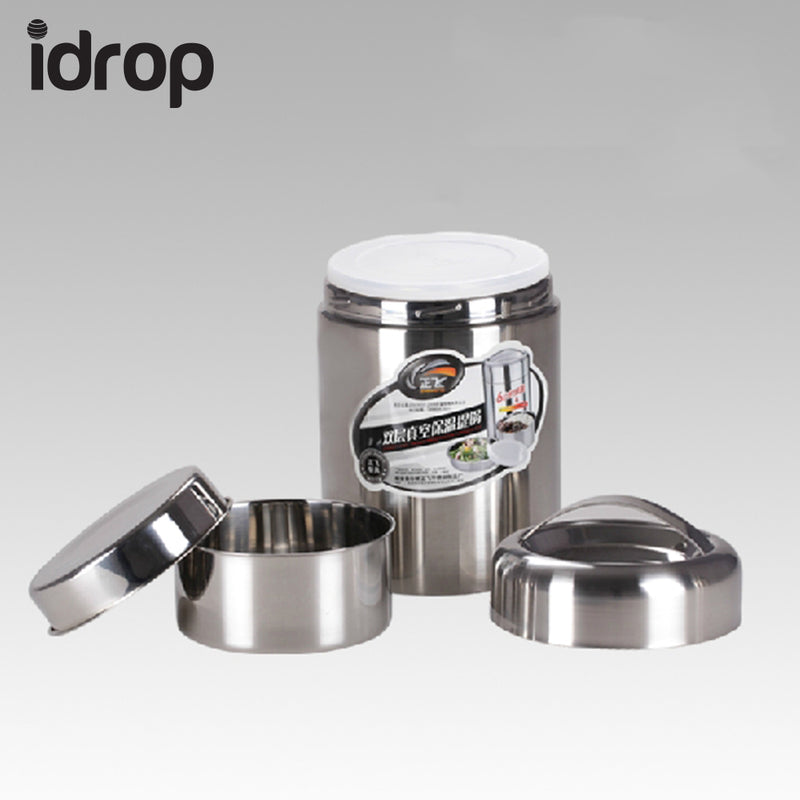 idrop Multifunctional Stainless Steel Double Layer Heat Preservation Portable Pot 1.8L