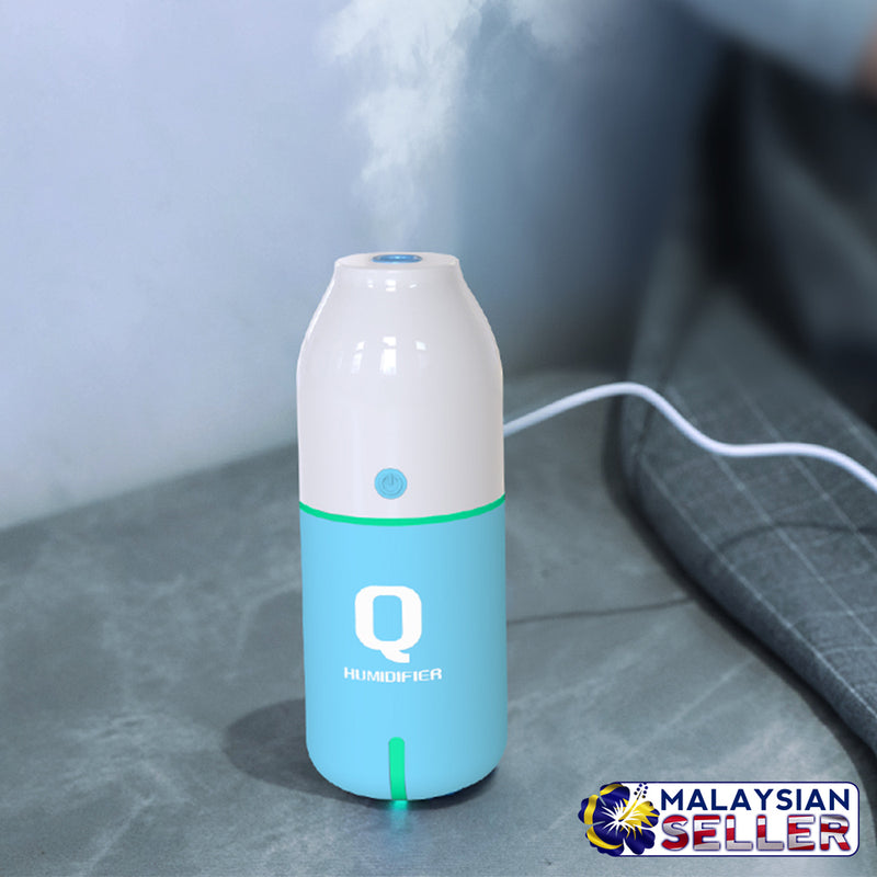 idrop LED Q Bottle Humidifier Essential Oil Mini USB Air Aroma Car Diffuser