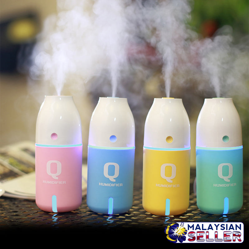 idrop LED Q Bottle Humidifier Essential Oil Mini USB Air Aroma Car Diffuser