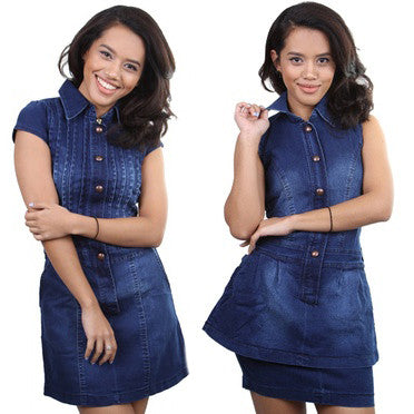 Short Blue Jeans Pants Skirt