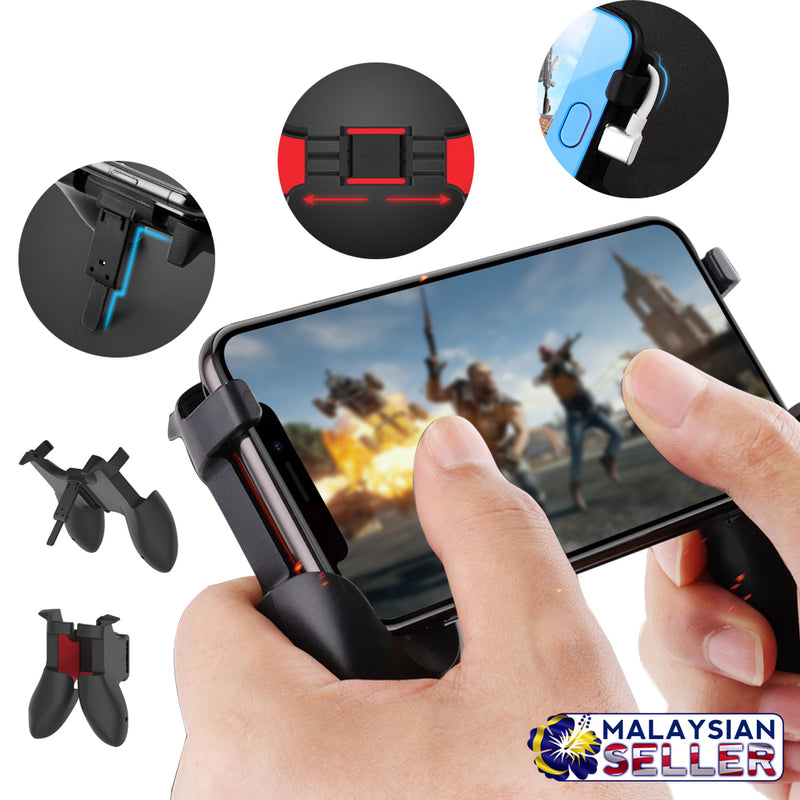 idrop S-01 Telescopic Extended Portable Folding Game Handle for [ Mobile Phone 4.7inch to 6.4inch]