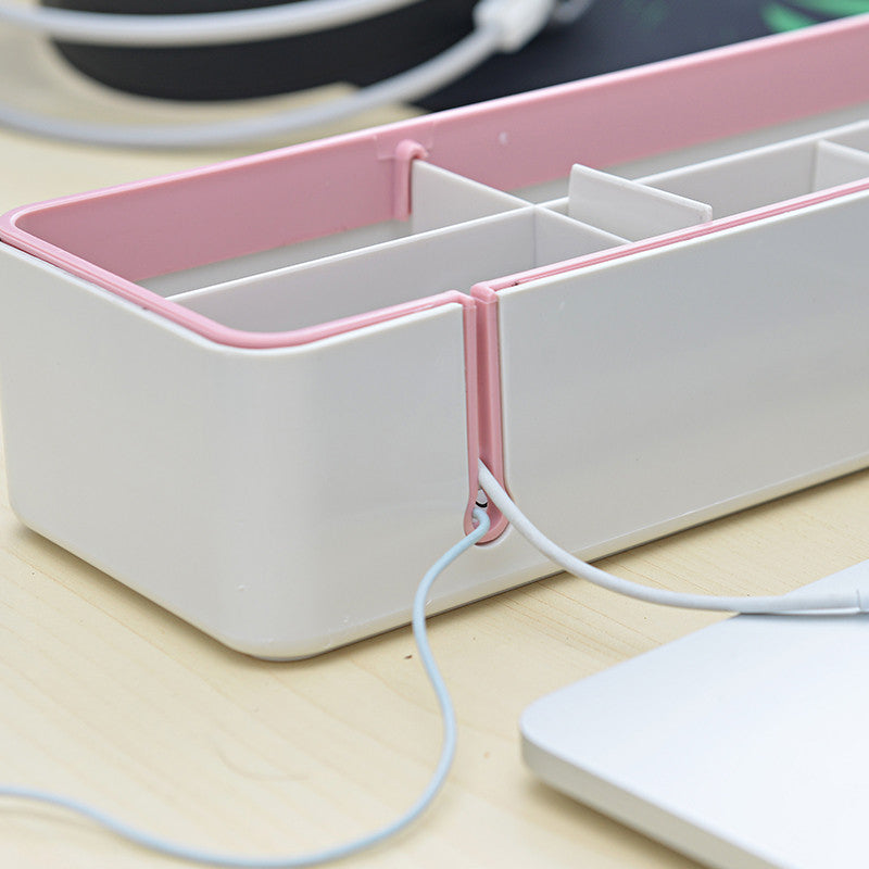 Set of 2 Desk Organiser with Cable Hole