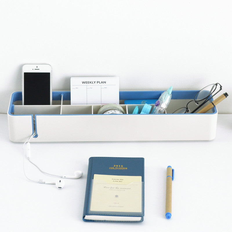 Set of 2 Desk Organiser with Cable Hole
