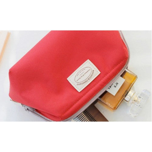 Set Of 2 Zippered Cosmetic Pouches