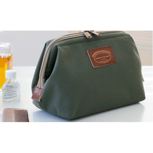 Set Of 2 Zippered Cosmetic Pouches