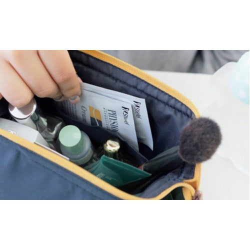 Set Of 2 Zippered Cosmetic Pouches