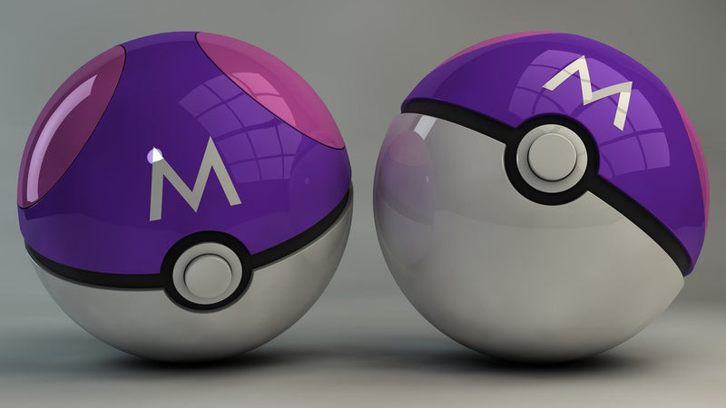 Set Of 3 Pokemon Pokeball Cosplay Plastic Pop-Up Poke Ball