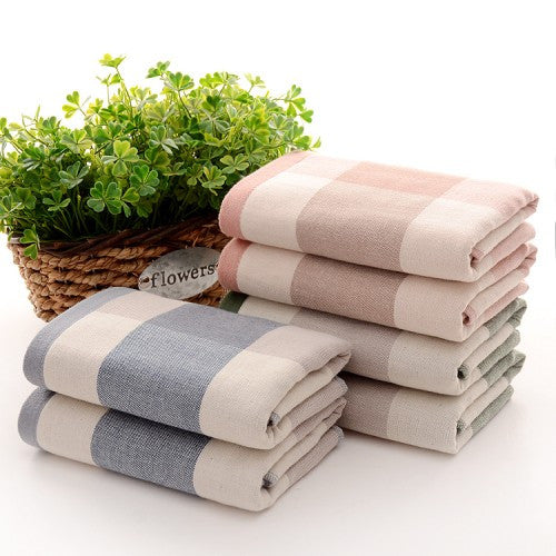 Retro Plaid Towel