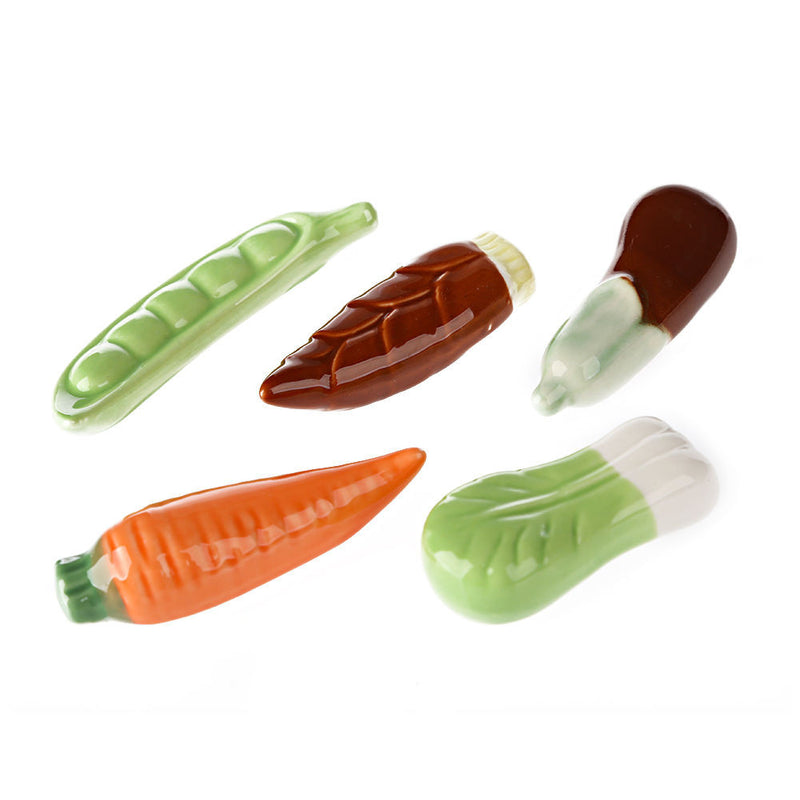 Set Of 5 Japanese Ceramics Chopsticks Holder Set