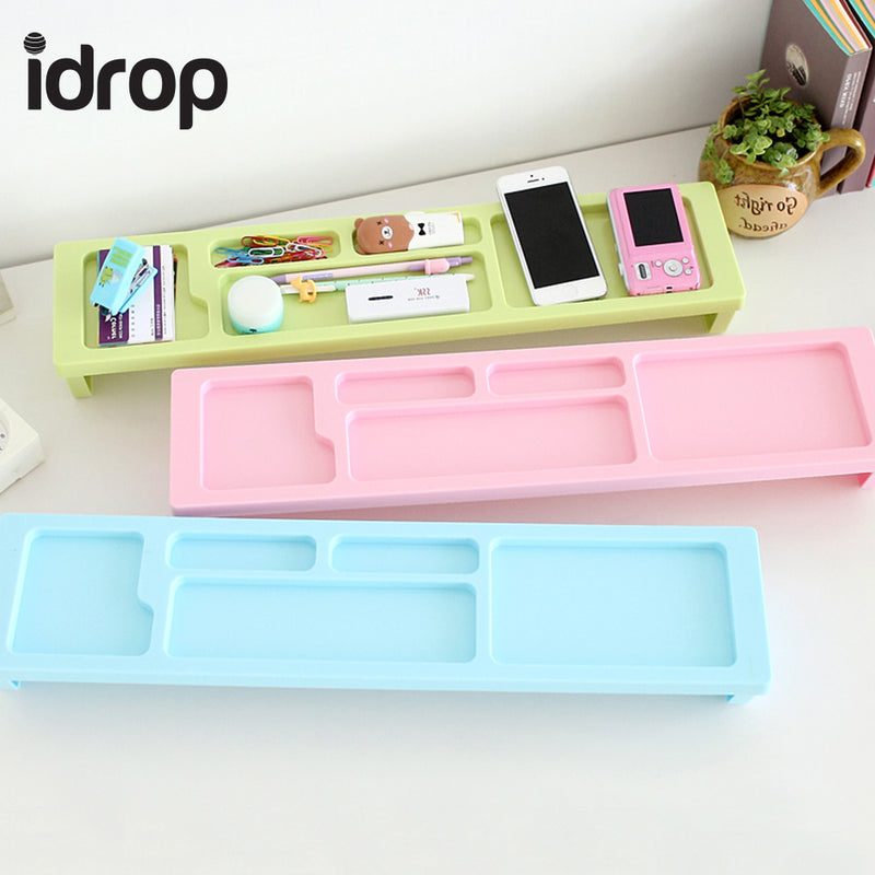 idrop Multi-function Storage Holder Rack Computer Keyboard Desk Organizer [Send by randomly color]