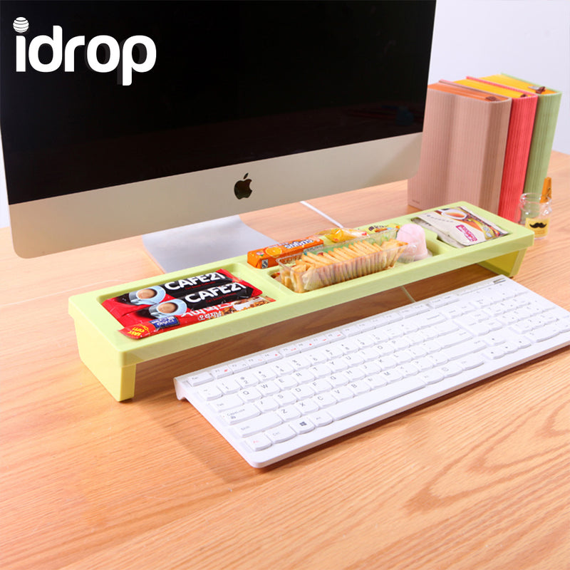 idrop Multi-function Storage Holder Rack Computer Keyboard Desk Organizer [Send by randomly color]