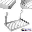 idrop  Multifunctional Stainless Steel Seasoning Jar & Cup Rack for Wall Mounted