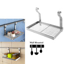 idrop  Multifunctional Stainless Steel Seasoning Jar & Cup Rack for Wall Mounted