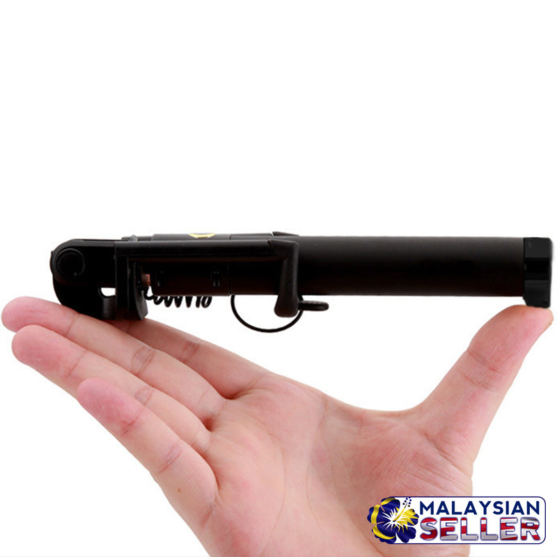 idrop COMBO TM-028 Wireless Bluetooth Headset + Free Selfie Stick Stretchable Extendable Folding 270° Rotating Wired
