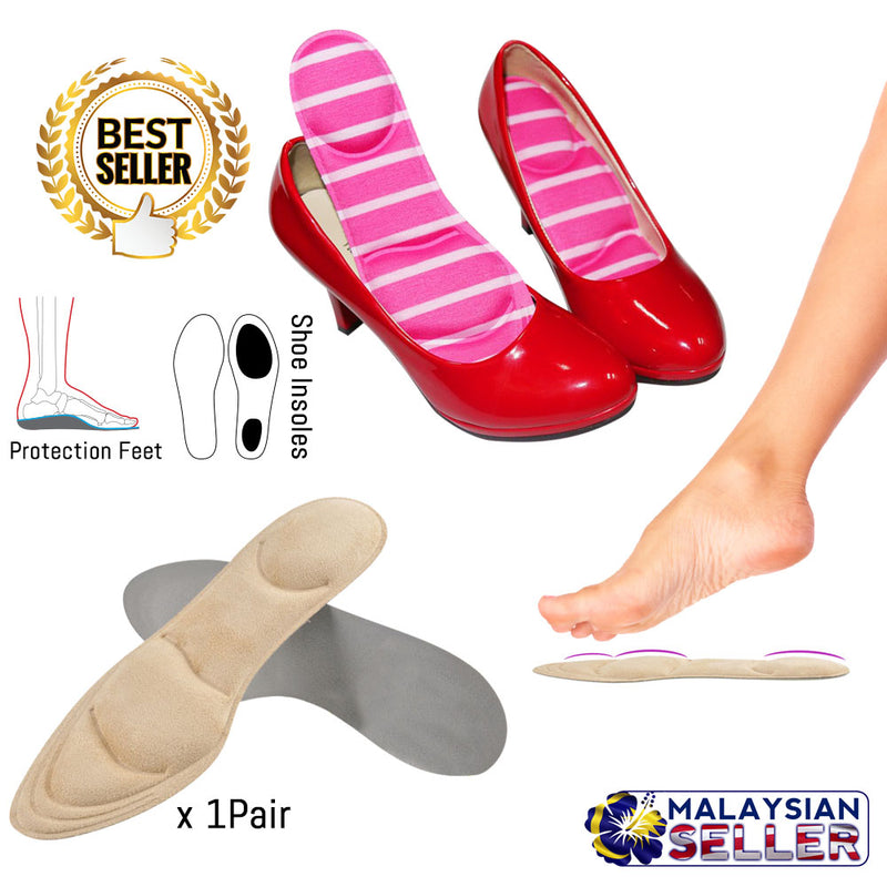idrop Ladies Feet Heels Sponge 3D Shoe Insoles with Pads DIY Cutting