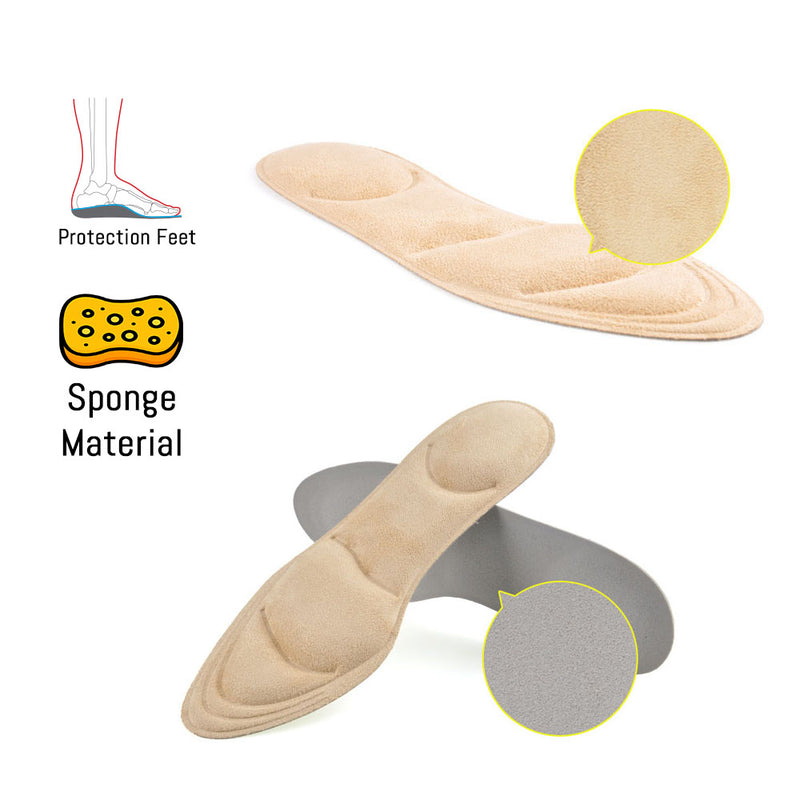 idrop Ladies Feet Heels Sponge 3D Shoe Insoles with Pads DIY Cutting