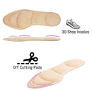 idrop Ladies Feet Heels Sponge 3D Shoe Insoles with Pads DIY Cutting