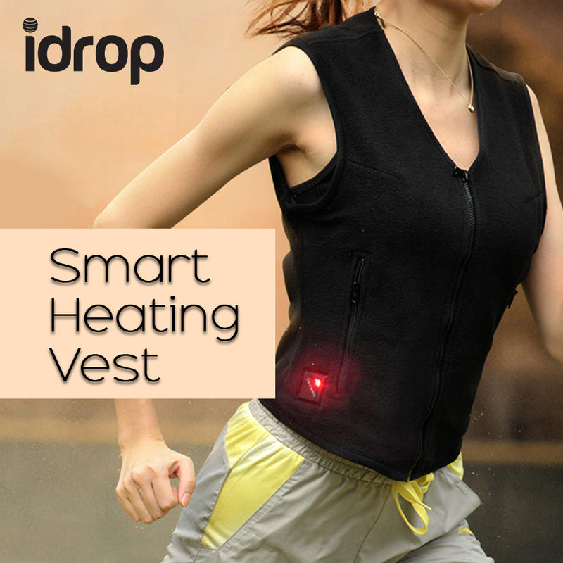 idrop Travel Smart Heated Vest Control Botton With PowerBank