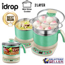 idrop Multifunction Electric 2 Layer Mini Slow Cooker for Kitchen Tools