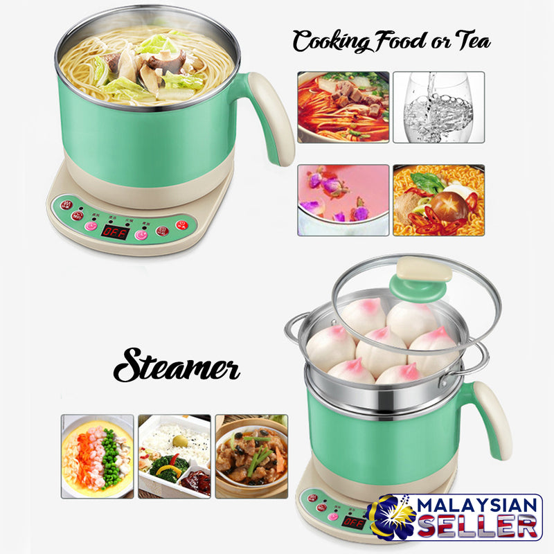idrop Multifunction Electric 2 Layer Mini Slow Cooker for Kitchen Tools