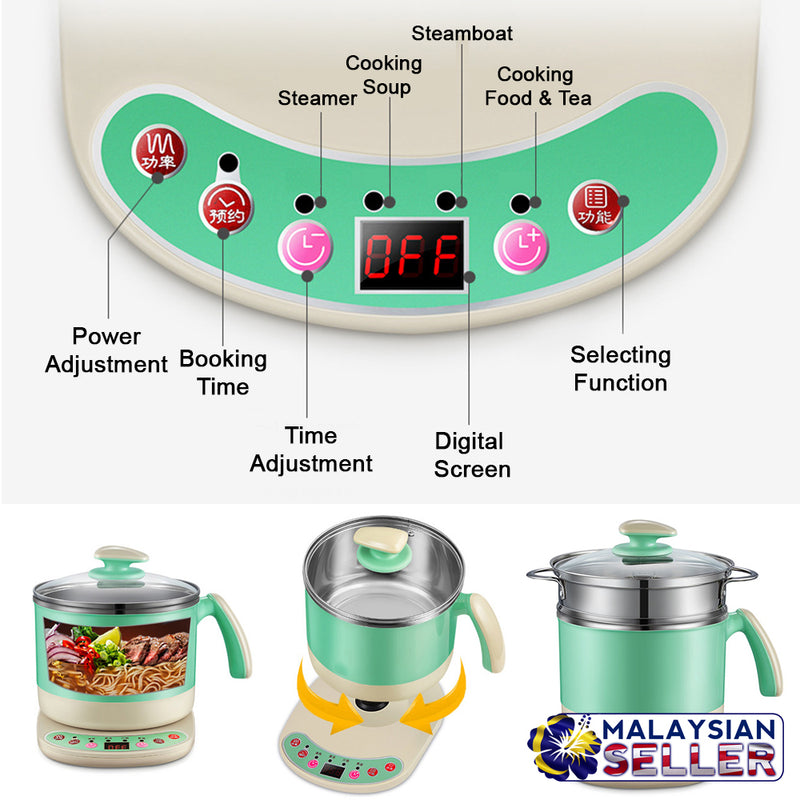 idrop Multifunction Electric 2 Layer Mini Slow Cooker for Kitchen Tools