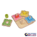 idrop Kids Children Colorful Wood Sprocket Sorter Toy [ BR-34712 ]